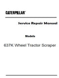 Caterpillar Cat 637K Wheel Tractor Scraper (Prefix WTS) Service Repair Manual (WTS00001 and up)