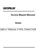 Caterpillar Cat D6R II TRACK-TYPE TRACTOR (Prefix BLE) Service Repair Manual (BLE00001 and up)
