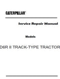 Caterpillar Cat D6R II TRACK-TYPE TRACTOR (Prefix ADE) Service Repair Manual (ADE00001 and up)