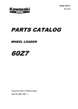 Kawasaki 60Z7 WHEEL LOADER Parts Catalogue Manual (Serial No. 60D1-5001 and up)