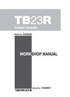 Takeuchi TB23R Compact Excavator Service Repair Manual (Serial No. 12300007 and up)