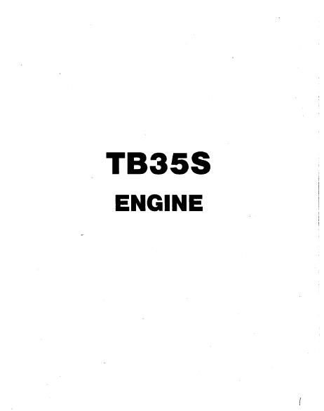 Takeuchi TB35S Compact Excavator (Engine) Parts Catalogue Manual
