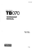 Takeuchi TB070 Compact Excavator Service Repair Manual (Serial No. 1703004 and up)