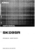 Kobelco SK09SR Mini Excavator Parts Catalogue Manual (SN: PA02-00101 and up)
