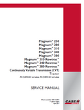 CASE IH Magnum 310 Rowtrac Continuously Variable Transmission (CVT) Tier 4B Tractor Service Repair Manual (PIN ZGRF05001 and above; PIN ZHRF01001 and above)