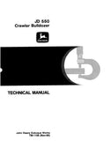 JOHN DEERE 550 Crawler Dozer Service Repair Manual (tm1108)