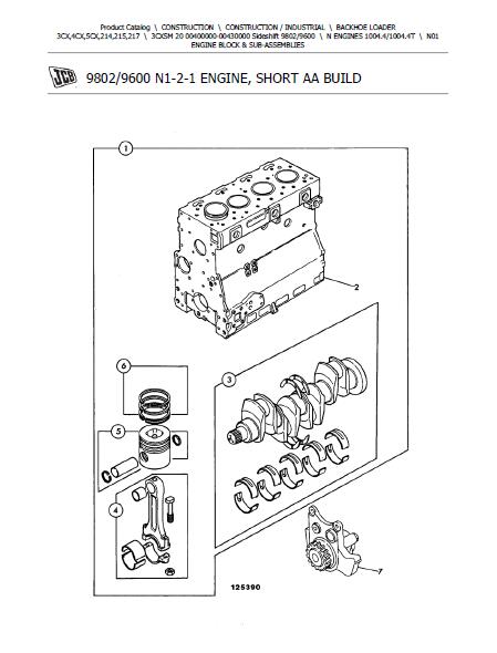 JCB 3CX SM 20 BACKOHE LOADER Parts Catalogue Manual (Serial Number: 00400000-00430000)