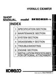 Kobelco SK80MSR-1E Crawler Excavator Service Repair Manual (LF02-01001 ～)