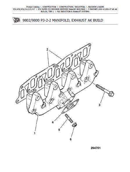 JCB 3CX SUPER PS BACKOHE LOADER Parts Catalogue Manual (Serial Number: 00930000-00959999)