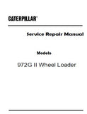 Caterpillar Cat 972G II Wheel Loader (Prefix AXC) Service Repair Manual (AXC00001 and up)