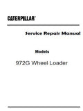 Caterpillar Cat 972G WHEEL LOADER (Prefix 9GW) Service Repair Manual (9GW00001-00292)