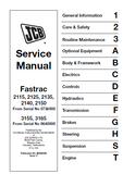 JCB 2115ABS FASTRAC Service Repair Manual SN：00740003-00740637