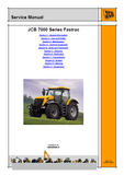 JCB 7200 FASTRAC Service Repair Manual SN：01350005-01359999