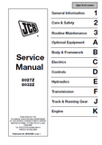 JCB 8015 Mini Excavator Service Repair Manual SN：894000 to 89599