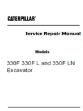 Caterpillar Cat 330F LN Excavator (Prefix KFA) Service Repair Manual (KFA00001 and up)