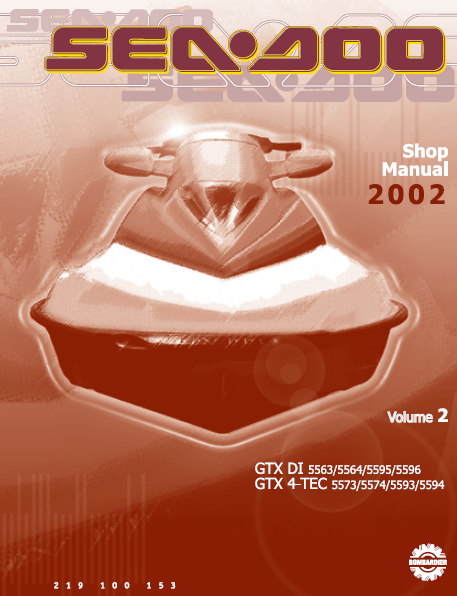 2002 Sea-Doo GTI California Service Repair Manual