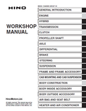 2012 Hino 195h Series Truck Service Repair Manual