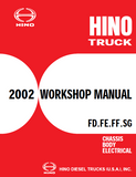 2002 Hino SG series Truck Service Repair Manual