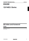 Komatsu 12V140E-3 Series Engine Service Repair Manual