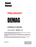 Komatsu DEMAG Hydraulic Shovel Service Repair Manual