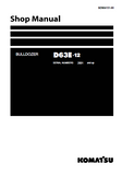 Komatsu D63E-12 Dozer Bulldozer Service Repair Manual (SN: 2001 and up)