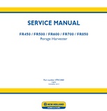 New Holland FR600 Forage Harvester Service Repair Manual