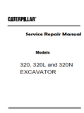 Caterpillar Cat 320 EXCAVATOR (Prefix 3XK) Service Repair Manual (3XK00001-00821)