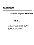 Caterpillar Cat 320 EXCAVATOR (Prefix 4ZJ) Service Repair Manual (4ZJ00001-00459)