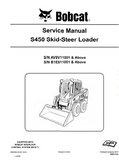 BOBCAT S450 SKID STEER LOADER Service Repair Manual SN：AV9V11001 and Above
