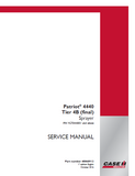 CASE IH Patriot 4440 Tier 4B (final) Sprayer Service Repair Manual (PIN YGT044001 and above)