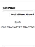 Caterpillar Cat D8R TRACK-TYPE TRACTOR Dozer Bulldozer (Prefix 9EM) Service Repair Manual (9EM00001 and up)