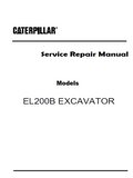 Caterpillar Cat EL200B EXCAVATOR (Prefix 4SG) Service Repair Manual (4SG00001 and up)