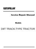 Caterpillar Cat D8T TRACK-TYPE TRACTOR Dozer Bulldozer (Prefix MLN) Service Repair Manual (MLN00001 and up)