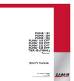 CASE IH PUMA 220 TIER 4B (FINAL) Tractor Service Repair Manual