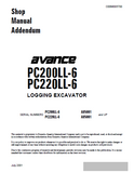 Komatsu PC200LL-6 Excavator Service Repair Manual SN:A85001 and up