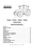 New Holland T5040 Tractor Service Repair Manual
