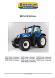 New Holland T6050 Power Command Tractor Service Repair Manual