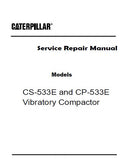 Caterpillar Cat CP-533E Vibratory Compactor (Prefix ASL) Service Repair Manual (ASL00001 and up)