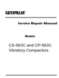 Caterpillar Cat CP-563C Vibratory Compactors (Prefix 4KN) Service Repair Manual (4KN00001 and up)