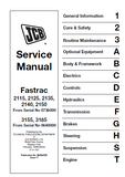 JCB 3185 FASTRAC Service Repair Manual SN：00640001-00641999