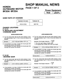 Honda Marine Outboard BF25A Service Repair Manual
