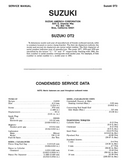Suzuki DT9.9 outboard motors Service Repair Manual