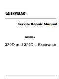 Caterpillar Cat 320D Excavator (Prefix JFZ) Service Repair Manual (JFZ00001 and up)