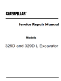 Caterpillar Cat 329D Excavator (Prefix DTZ) Service Repair Manual (DTZ00001 and up)