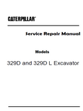 Caterpillar Cat 329D L Excavator (Prefix WDK) Service Repair Manual (WDK00001 and up)
