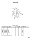 Kubota BT820 Backhoe Parts Catalogue Manual