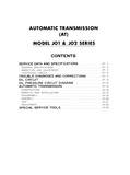 Nissan Forklift Internal Combustion J02 Series Service Repair Manual
