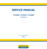New Holland TC5060 Combine Harvesters Service Repair Manual