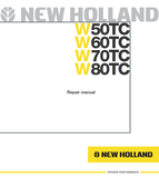 New Holland W50TC Wheel Loader Service Repair Manual