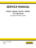 New Holland W70C Tier 4B (final) Compact Wheel Loader Service Repair Manual